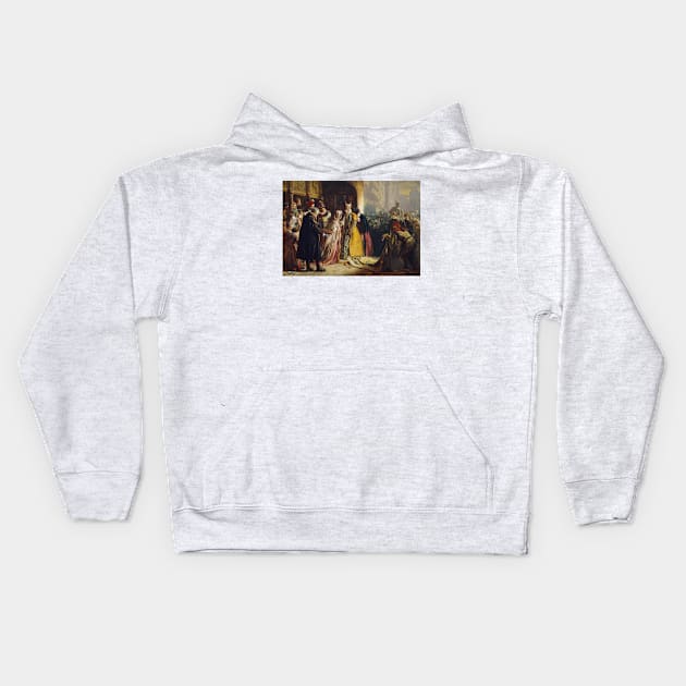 The Return of Mary Queen of Scots to Edinburgh by James Drummond Kids Hoodie by Classic Art Stall